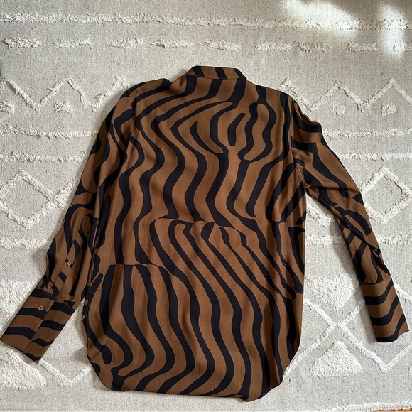 Closed Brown and Black Button Up Shirt - Picture 3 of 8